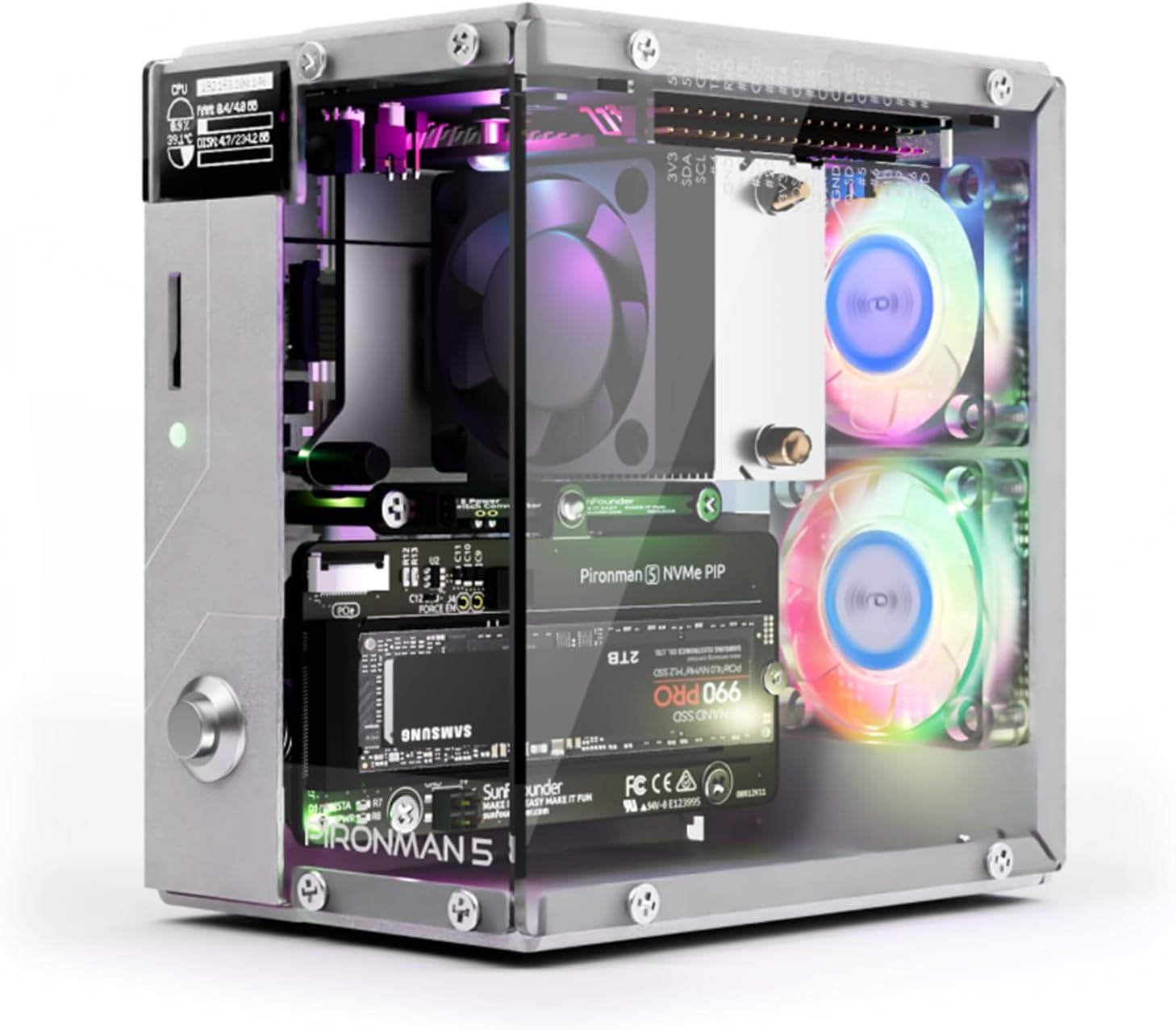 Pironman 5 NVMe M.2 SSD PCIe 2 - Raspberry Pi Ai Kit Hailo-8L ulasan dan harga