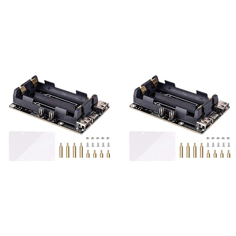 AA08-2X For Raspberry Pi 4 UPS - Raspberry Pi Uninterrupted Power Supply Ups 18650 ulasan dan harga