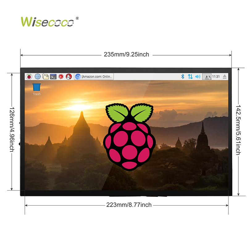 Wisecoco 10.1 Inch IPS LCD Onc - Raspberry Pi 10.1 Inch Capacitive Touch Screen Ips ulasan dan harga